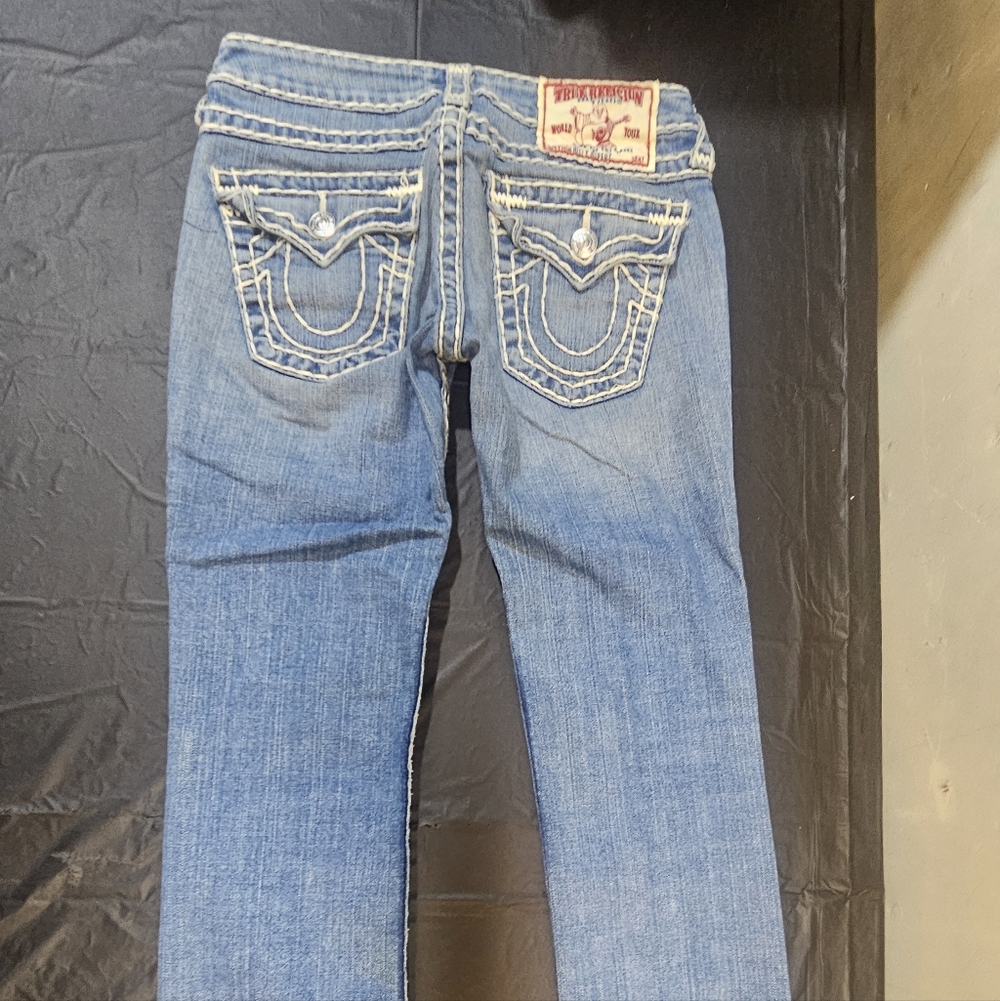 True Religion Light Blue Straight Jeans - Picture 2 of 12
